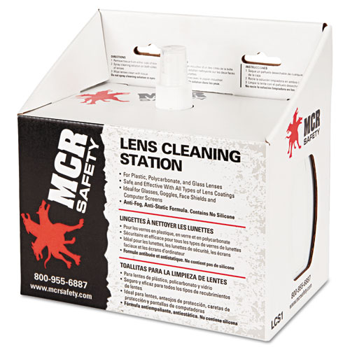 Disposable Lens Cleaning Station, 2 boxes of 300 Tissues, 8oz Solution