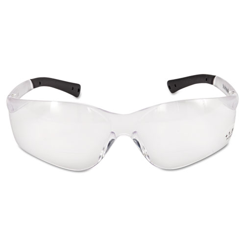 Image of Mcr™ Safety Bearkat Magnifier Safety Glasses, Clear Frame, Clear Lens