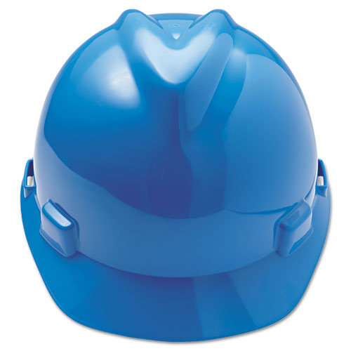 V-Gard Hard Hats, Ratchet Suspension, Size 6.5 to 8, Blue