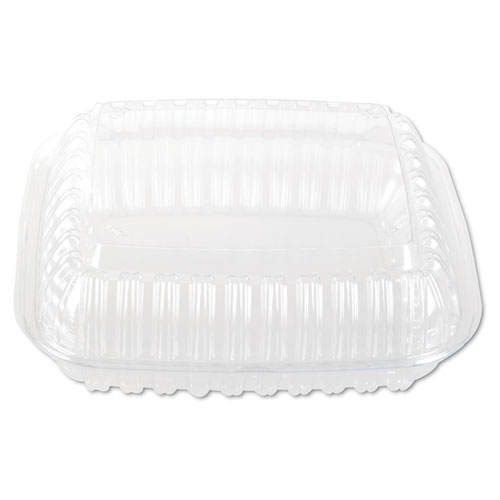 Dart® Showtime Clear Hinged Containers, Pie Wedge, 6.67 oz, 6.1 x 5.6 x 3, Clear, 125/Pack, 2 Packs/Carton