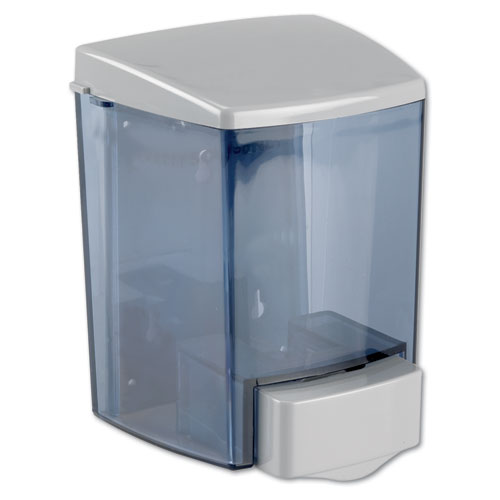 Encore Bulk Foam Soap Dispenser, 30 oz, 4.5" x 4" x 6.25", Gray/Clear