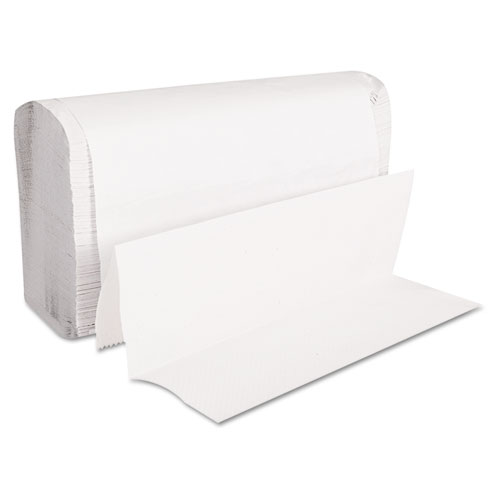 Image of Gen Folded Paper Towels, Multifold, 9 X 9.45, White, 250 Towels/Pack, 16 Packs/Carton