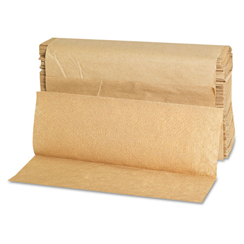 Image of Gen Folded Paper Towels, Multifold, 9 X 9.45, Natural, 250 Towels/Pack, 16 Packs/Carton