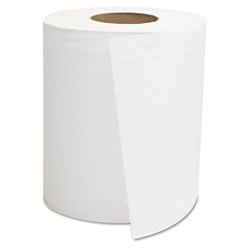 Center-Pull Roll Towels, 2-Ply, White, 8 x 10, 600/Roll, 6 Rolls/Carton