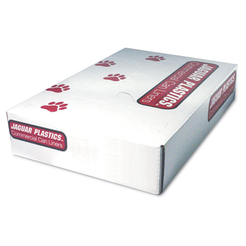 INDUSTRIAL STRENGTH LOW-DENSITY COMMERCIAL CAN LINERS, 45 GAL, 1.1 MIL, 40" X 46", GRAY, 100/CARTON
