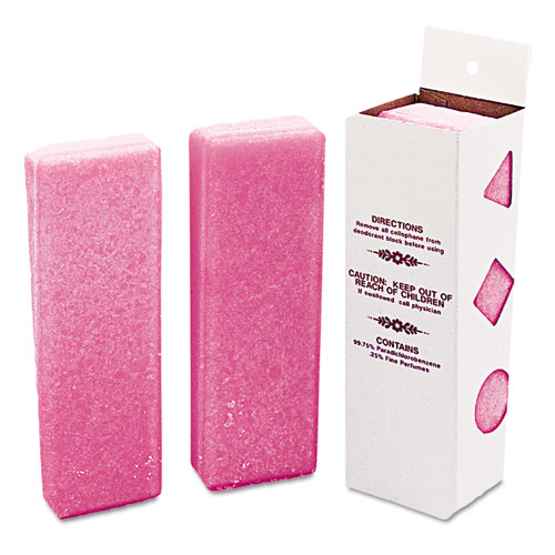 Deodorizing Para Wall Blocks, 16 oz, Pink, Cherry, 12/Box