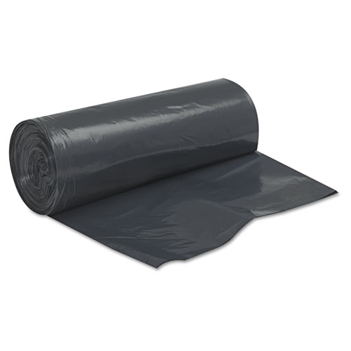 LINEAR LOW DENSITY CAN LINERS, 60 GAL, 2 MIL, 38" X 58", BLACK, 100/CARTON