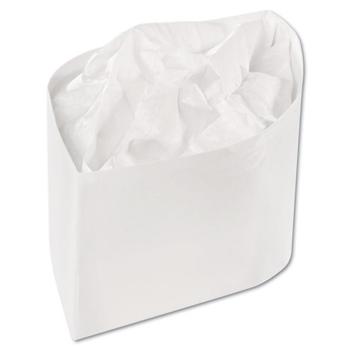 Classy Cap, Crepe Paper, White, Adjustable, One Size, 100 Caps/Pk, 10 Pks/Carton
