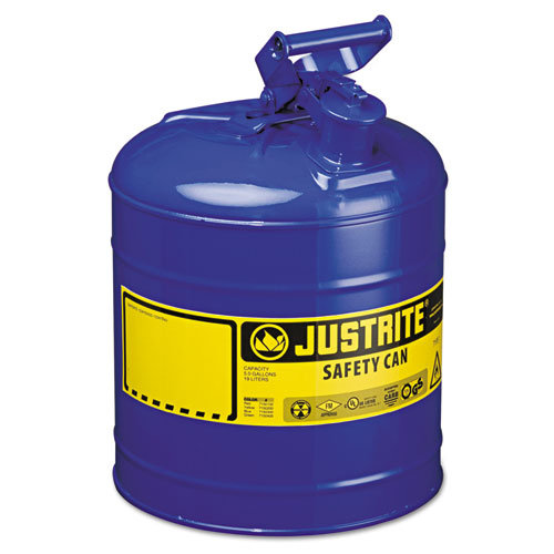 JUSTRITE® Type I Safety Can, 5gal, Blue