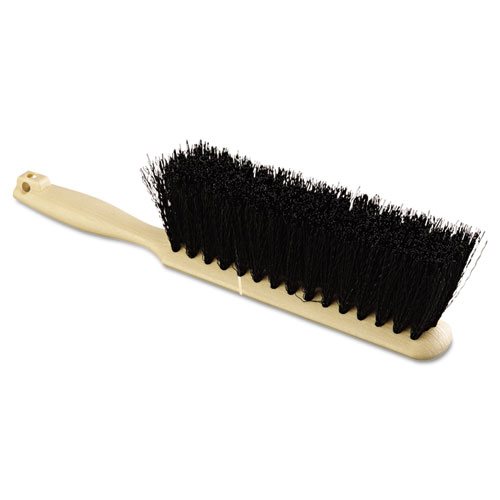 Image of Counter Brush, Black Polypropylene, 4.5" Brush, 3.5" Tan Plastic Handle