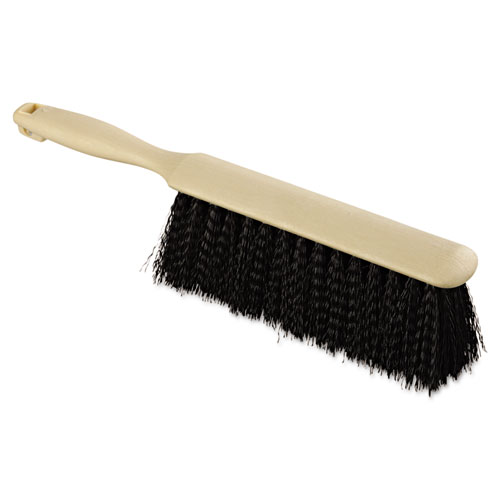 Image of Counter Brush, Black Polypropylene, 4.5" Brush, 3.5" Tan Plastic Handle