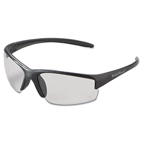 Smith & Wesson® Equalizer Safety Glasses, Gun Metal Frame, Clear Anti-Fog Lens