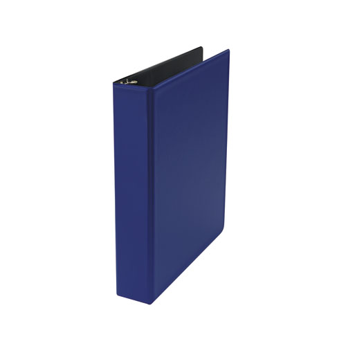 Universal® Economy Non-View Round Ring Binder With Label Holder, 1-1/2" Cap, Royal Blue