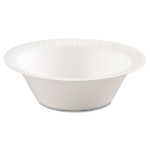 Non-Laminated Foam Dinnerware, Bowl, 6oz, White, 125/Pack, 8 Packs/Carton | by Plexsupply