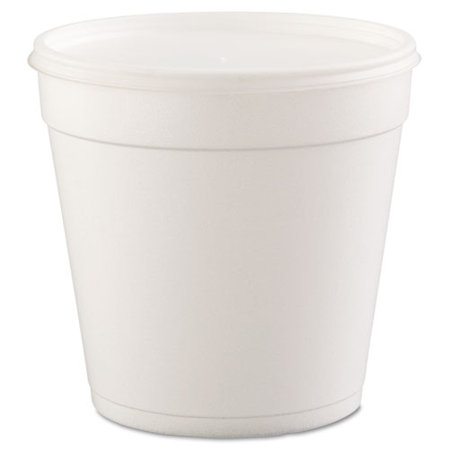 Image of Dart® Foam Containers, 32 Oz, White, 25/Bag, 20 Bags/Carton
