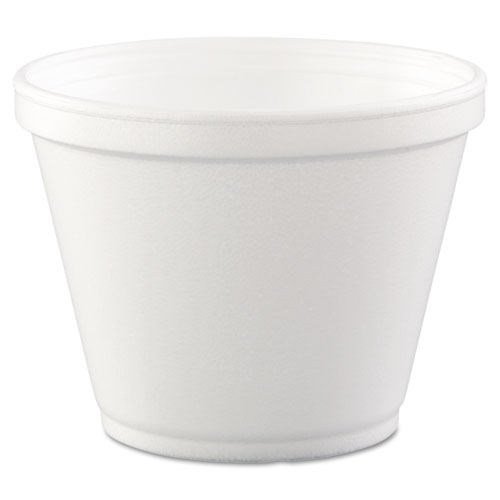 Food Containers, 12 oz, White, Foam, 25/Bag, 20 Bags/Carton