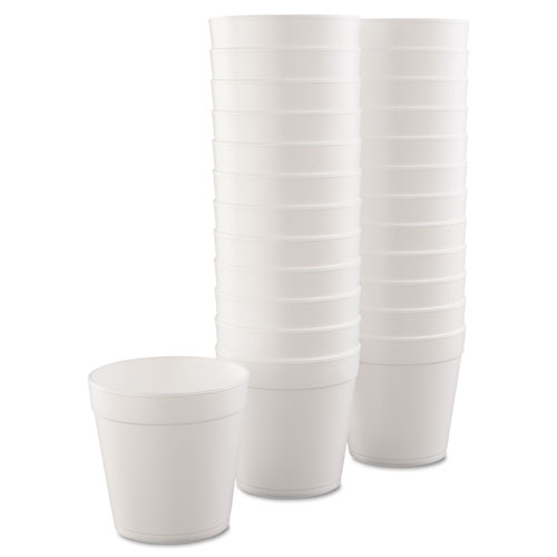 Image of Dart® Foam Containers, 32 Oz, White, 25/Bag, 20 Bags/Carton