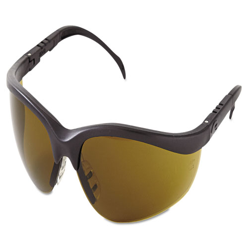 MCR™ Safety Klondike Protective Eyewear, Black Frame, Brown Lens