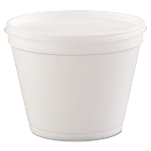 Image of Dart® Foam Containers, 24 Oz, White, 25/Bag, 20 Bags/Carton