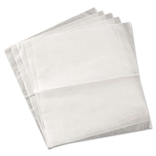 Image of QF10 Interfolded Dry Wax Deli Paper, 10 x 10.25, White, 500/Box, 12 Boxes/Carton
