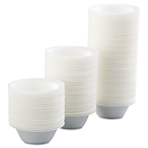 Image of Dart® Non-Laminated Foam Dinnerware, Bowl, 5 Oz, White, 125/Pack, 8 Packs/Carton
