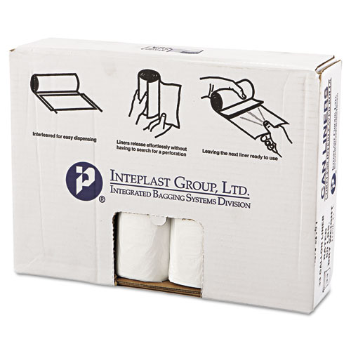 Inteplast 30 gal. Clear High-Density Can Liner (25-Rolls)