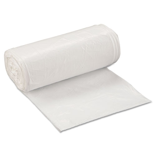 Inteplast Group Low-Density Commercial Can Liners, 16 gal, 0.5 mil, 24" x 32", White, 50 Bags/Roll, 10 Rolls/Carton