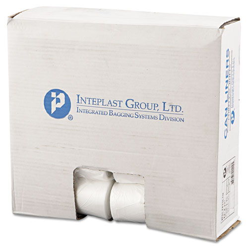 Low-Density Commercial Can Liners, 16 gal, 0.35 mil, 24" x 33", Clear, 50 Bags/Roll, 20 Rolls/Carton IBSSL2433LTN