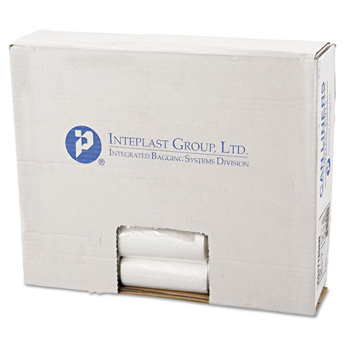 High-Density Commercial Can Liners, 4 gal, 6 mic, 17" x 18", Clear, 50 Bags/Roll, 40 Rolls/Carton