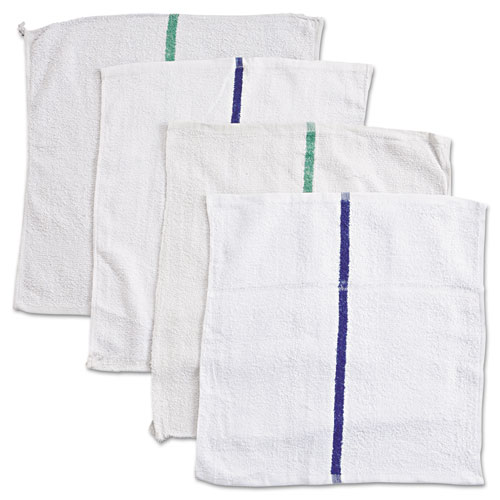 Image of Hospeco® Counter Cloth/Bar Mop, 15.5 X 17, White, Cotton, 60/Carton