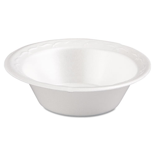 Foam Dinnerware, Bowl, 5oz, White, 125/pack, 8 Packs/carton