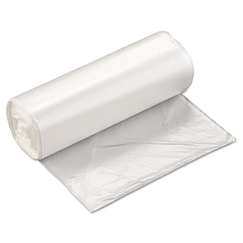 High-Density Commercial Can Liners, 16 gal, 5 mic, 24" x 33", Natural, 50 Bags/Roll, 20 Perforated Rolls/Carton