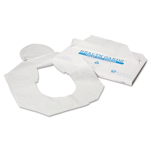HOSPECO® Health Gards Toilet Seat Covers, Half-Fold, 14.25 x 16.5, White, 250/Pack, 4 Packs/Carton