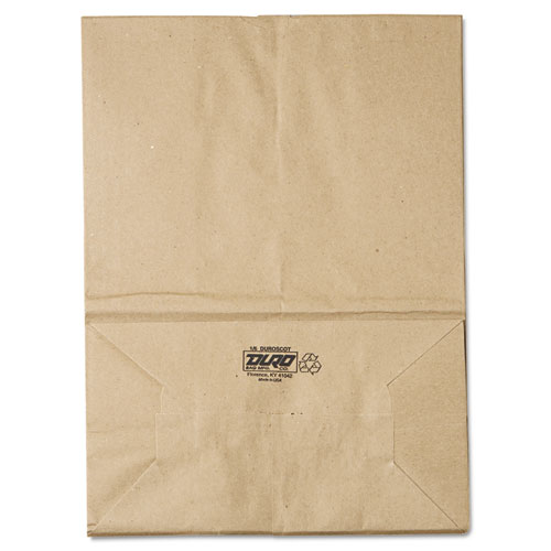 Grocery Paper Bags, 57 lb Capacity, 1/6 BBL, 12" x 7" x 17", Kraft, 500 Bags