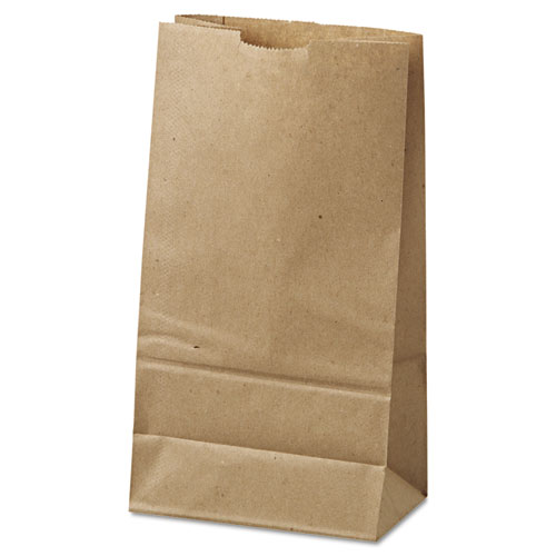 Grocery Paper Bags, 35 lb Capacity, #6, 6" x 3.63" x 11.06", Kraft, 500 Bags