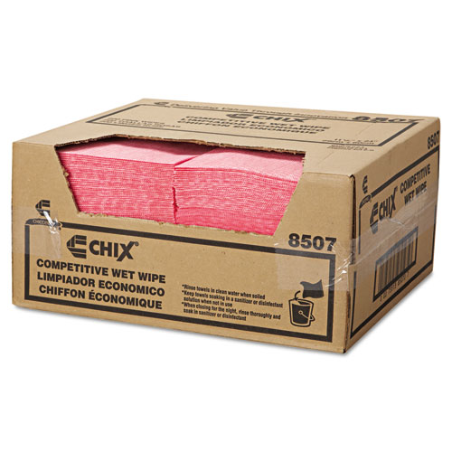 Image of Wet Wipes, 11.5 x 24, White/Pink, 200/Carton