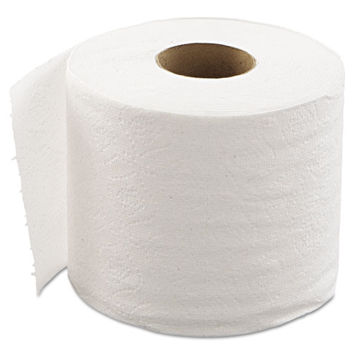 EMBOSSED BATHROOM TISSUE, SEPTIC SAFE, 1-PLY, WHITE, 550/ROLL, 80 ROLLS/CARTON