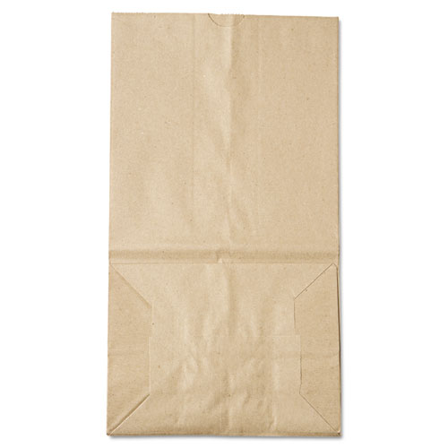 Image of Grocery Paper Bags, 40 lb Capacity, #25 Squat, 8.25" x 6.13" x 15.88", Kraft, 500 Bags