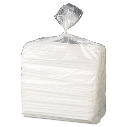 Wrapped Flex Straws, 7.75", Polypropylene, White, 10,000/Carton