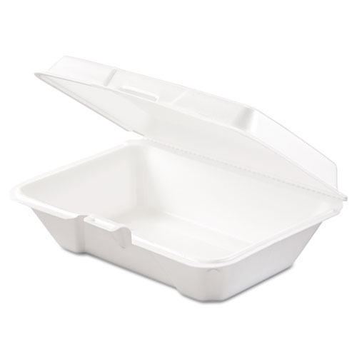 Foam Hinged Carryout Containers, 1-Compartment, Black, 100 / Bag, 2 / CT –  Gerharz Equipment, Inc.