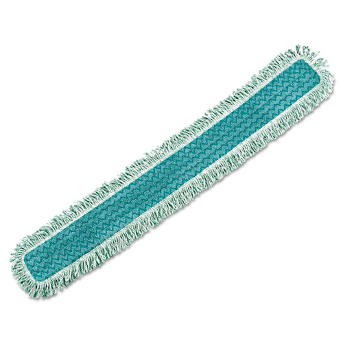 Rubbermaid® Commercial Hygen™ Hygen Dust Mop Heads With Fringe, Green, 48", Microfiber