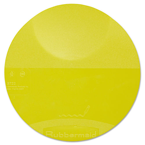 Rubbermaid® Commercial Round Storage Container Lids, 8 3/4 dia x 7/8h, Yellow
