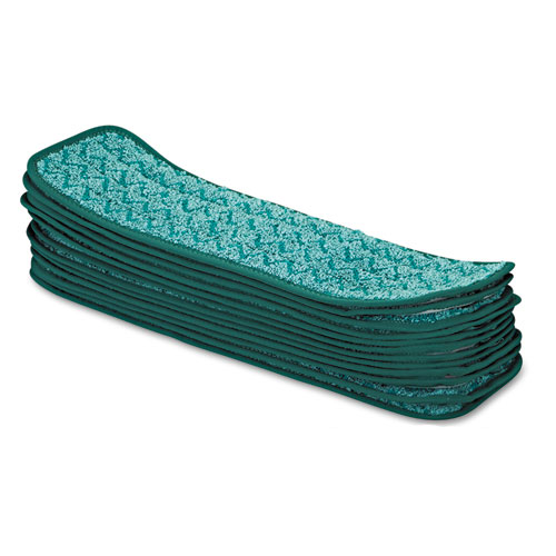Image of Rubbermaid® Commercial Microfiber Dust Pad, 18.5 X 5.5, Green, 12/Ct