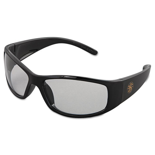Elite Safety Eyewear, Black Frame, Clear Anti-Fog Lens | by Plexsupply