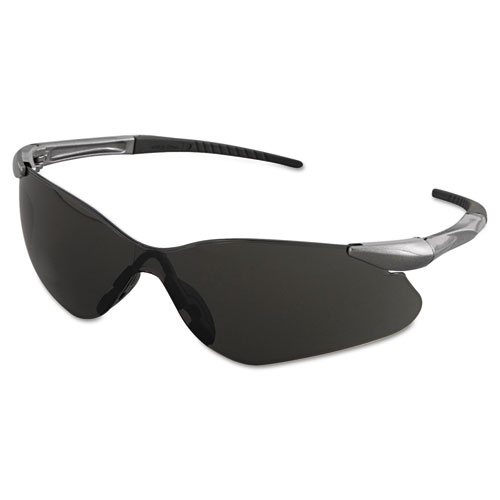 KleenGuard™ Nemesis VL Safety Glasses, Gunmetal Frame, Smoke Uncoated Lens
