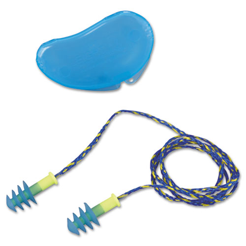FUS30 HP Fusion Multiple-Use Earplugs, Reg, 27NRR, Corded, BE/WE, 100 Pairs | by Plexsupply