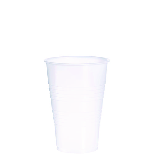 Dart® High-Impact Polystyrene Cold Cups, 16 oz, Translucent, 50 Cups/Sleeve, 20 Sleeves/Carton