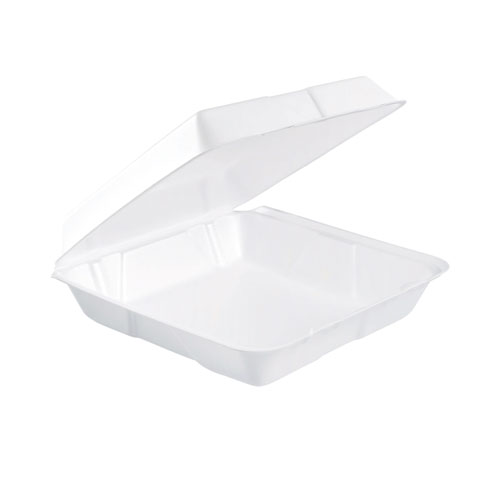 Dart® Foam Hinged Lid Containers, 9.25 x 9.5 x 3, 200/Carton