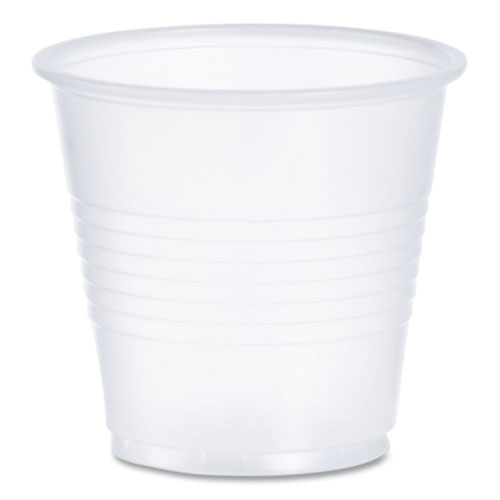 Dart® High-Impact Polystyrene Cold Cups, 3.5 oz, Translucent, 100 Cups/Sleeve, 25 Sleeves/Carton