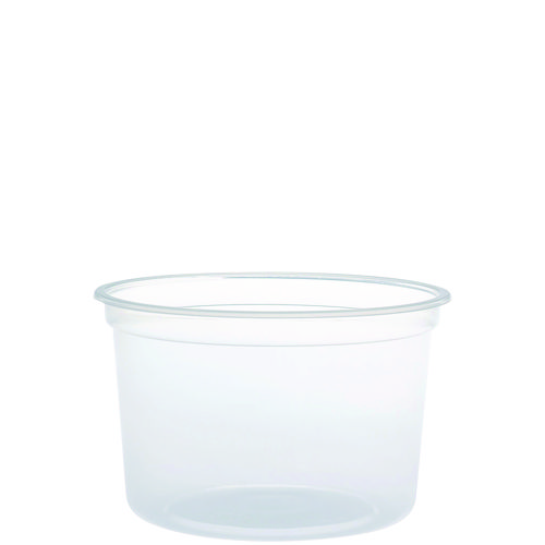 MicroGourmet Food Container, 16 oz, Translucent, Plastic, 50/Pack, 10 Packs/Carton